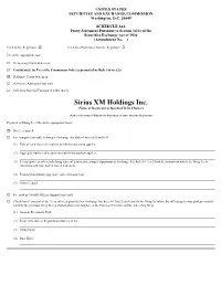 Sirius XM Holdings Inc. (Name of Registrant As Specified in Its Charter)