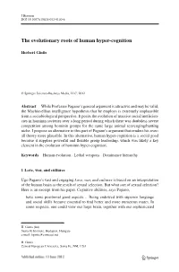 The Evolutionary Roots of Human Hyper-Cognition