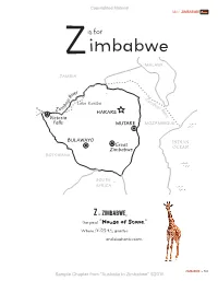 Z Is for Zimbabwe – Sample Chapter from Book