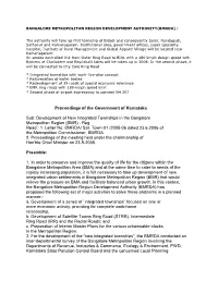 Development of New Integrated Townships in the Bangalore Metropolitan Region (BMR) - Reg