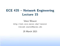 ECE 435 – Network Engineering Lecture 15