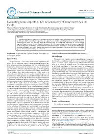 Evaluating Some Aspects of Gas Geochemistry of Some North Sea Oil Fields
