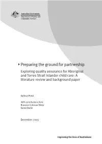 Exploring QA for Indigenous Child Care