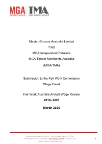 Submission to the Annual Wage Review 2017–18