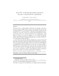 Velox VM: a Safe Execution Environment for Resource-Constrained Iot Applications