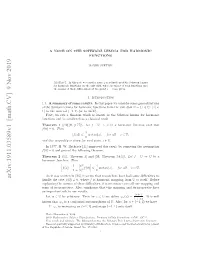 Arxiv:1911.03589V1 [Math.CV] 9 Nov 2019 1 Hoe 1 Result