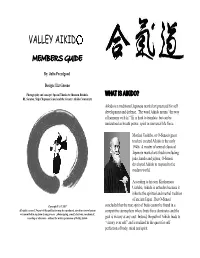 Valley Aikido Member's Guide
