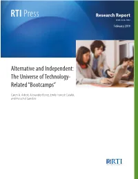 Alternative and Independent: the Universe of Technology-Related “Bootcamps”