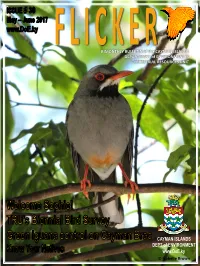 BIMONTHLY BULLETIN of the CAYMAN ISLANDS DEPARTMENT of ENVIRONMENT ‘S TERRESTRIAL RESOURCES UNIT