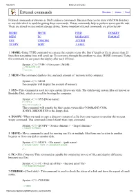 External Commands