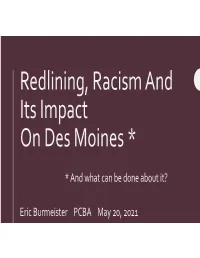 How Redlining Created the Racial Wealth Divide in Iowa