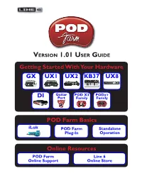 Line 6 POD Farm 1.01 User Guide