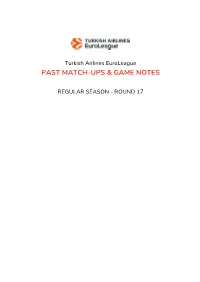 Past Match-Ups & Game Notes