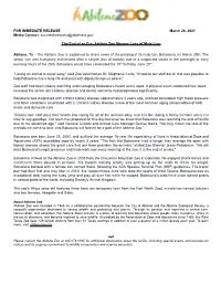 Press Release: the End of An