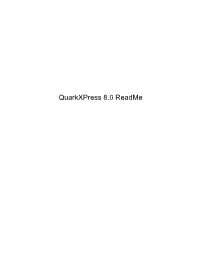 Quarkxpress 8.0 Readme Ii