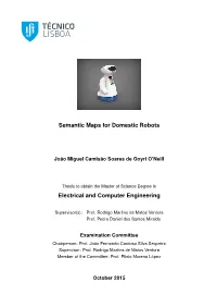 Semantic Maps for Domestic Robots Electrical and Computer Engineering