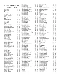 Custom Rodder Index #1-121