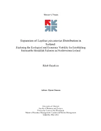 Expansion of Lophius Piscatorius Distribution in Iceland