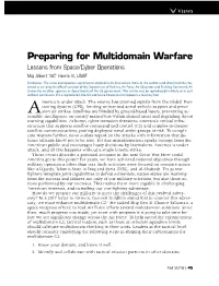 Preparing for Multidomain Warfare: Lessons from Space/Cyber