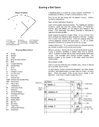 Scoring a Ball Game