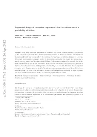 Sequential Design of Computer Experimentsfor The