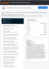 01 Bus Time Schedule & Line Route