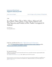 In a Short Time There Were None Almost Left: the Success And
