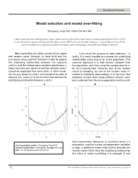 Model Selection and Model Over-Fitting