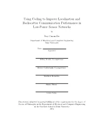 Using Coding to Improve Localization and Backscatter Communication Performance in Low-Power Sensor Networks