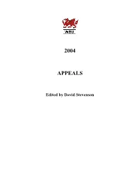 2004 Appeals