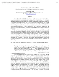 Ars Conjectandi (1713) Jacob Bernoulli and the Founding of Mathematical Probability