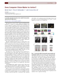 Does Computer Vision Matter for Action?