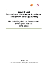 Recreational Disturbance Avoidance and Mitigation Strategy