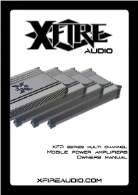 Xfireaudio.Com XFR Series Life Amplified