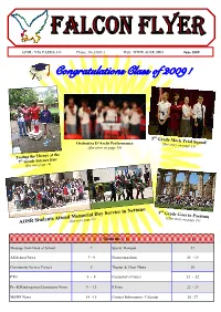 Congratulations Class of 2009!