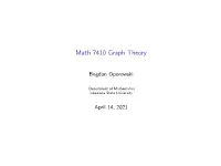 Math 7410 Graph Theory