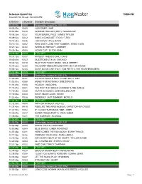 Schedule Quickprint TKRN-FM