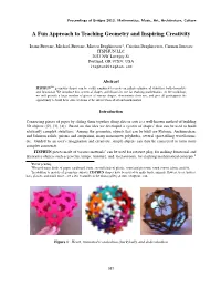 A Fun Approach to Teaching Geometry and Inspiring Creativity
