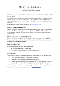 Cygwin Information.Pages