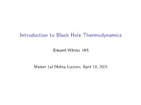 Edward Witten (Slides)