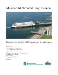 Mukilteo Multimodal Ferry Terminal