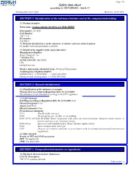 Safety Data Sheet According to 1907/2006/EC, Article 31 Printing Date 21.07.2021 Revision: 21.07.2021