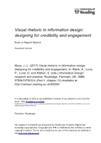 Visual Rhetoric in Information Design: Designing for Credibility and Engagement