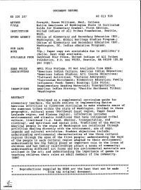 Native Americans of Washington State (A Curriculum Guide for Elementary Grades). First Edition