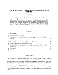 The Moduli Space of Curves and Gromov-Witten Theory