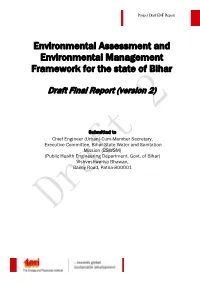 Environmental Assessment and Environmental Management Framework for the State of Bihar