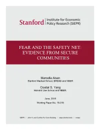 Evidence from Secure Communities