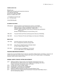 Lucey- CV for Website