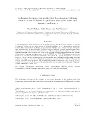 A Domain Decomposition Method for Discontinuous Galerkin Discretizations of Helmholtz Problems with Plane Waves and Lagrange Multipliers