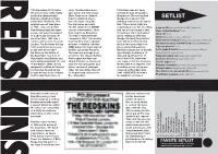 Ghost Gig: Redskins Programme